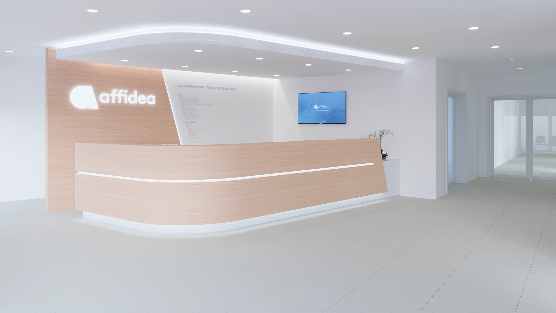 Refurbishment Affidea Reception - else studio