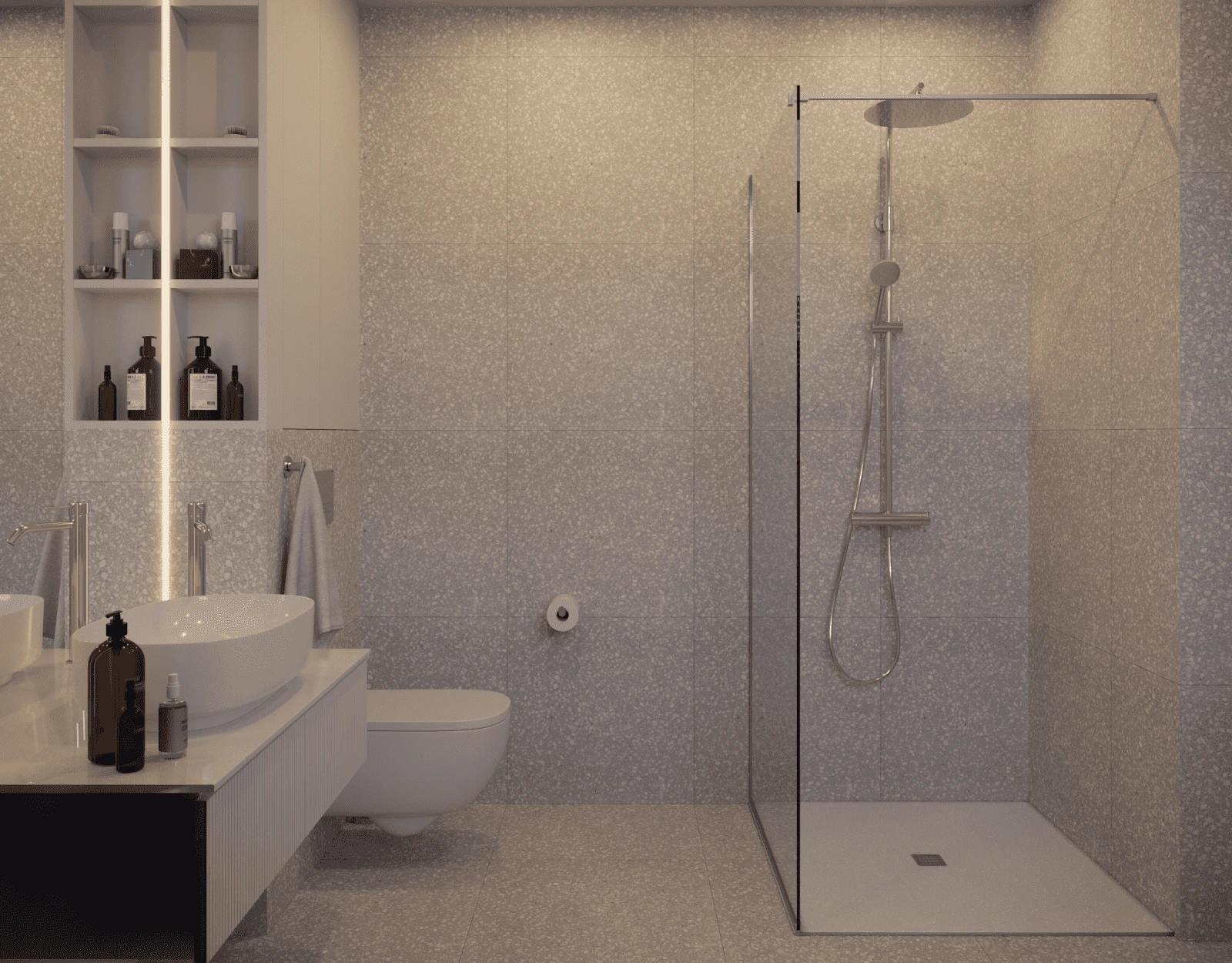 Baie moderna, amenajare si design de interior - else studio