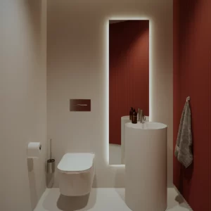 baie personal - clinica de ortodontie - amenajare interioara