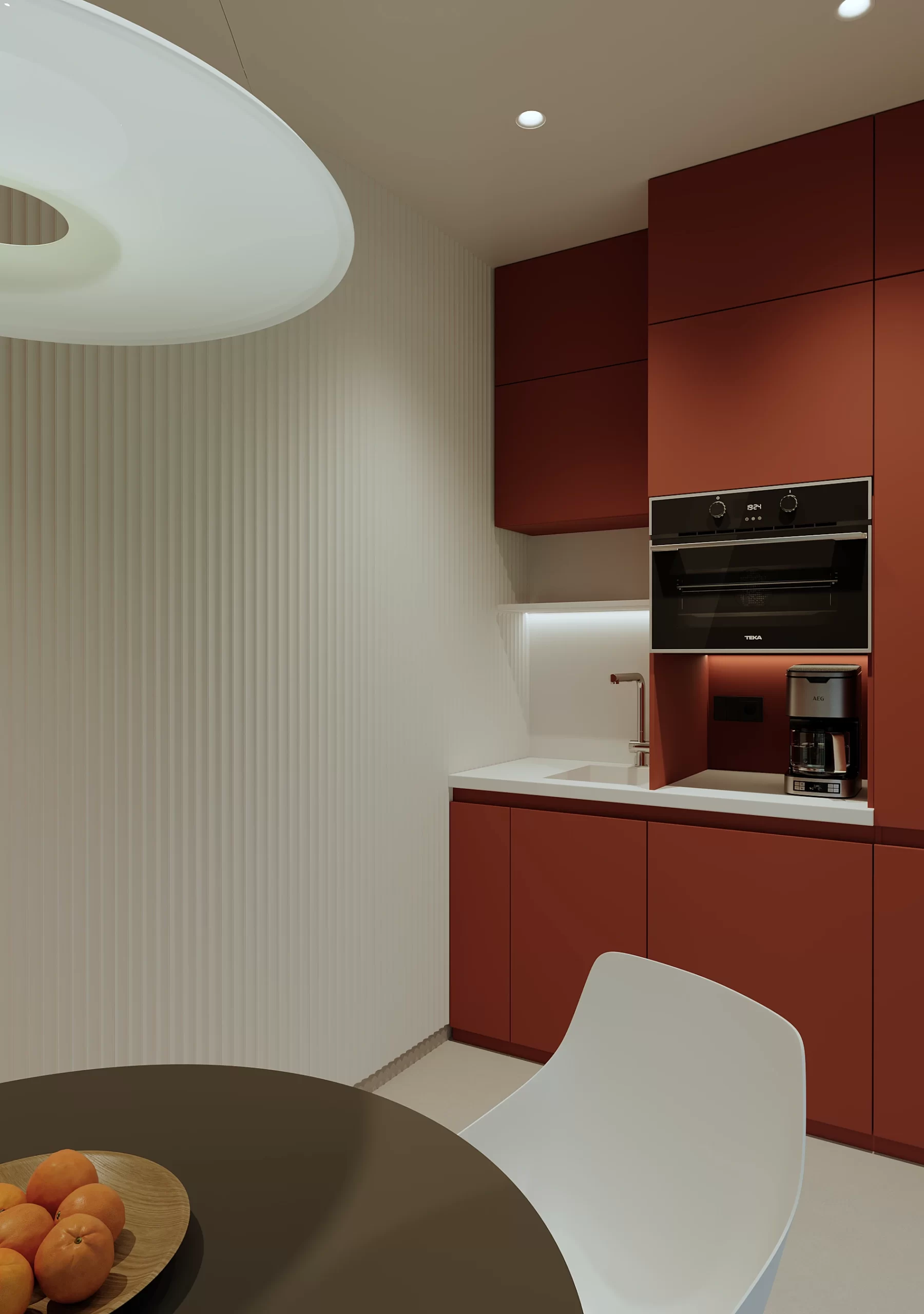 chicineta - clinica de ortodontie - amenajare interioara